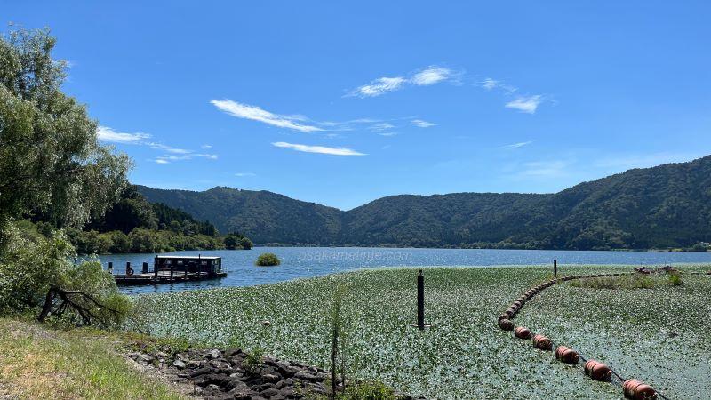 観光館からの余呉湖