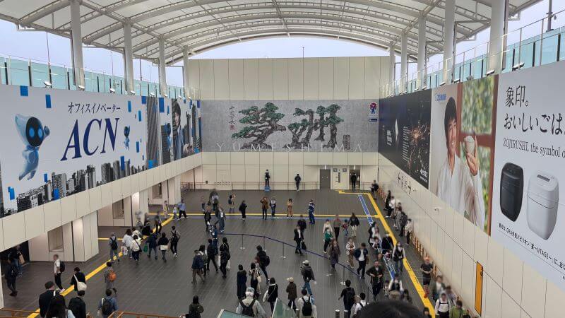 17時頃の夢洲駅