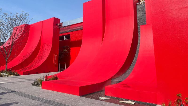 パビリオン見学の出口