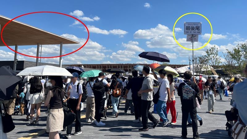 西ゲート土産店最後尾 0919