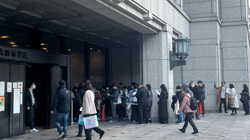 金曜日の混雑具合