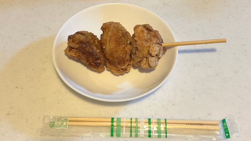 ザンギのサイズ感