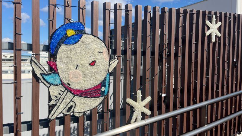 南北デッキの連絡通路