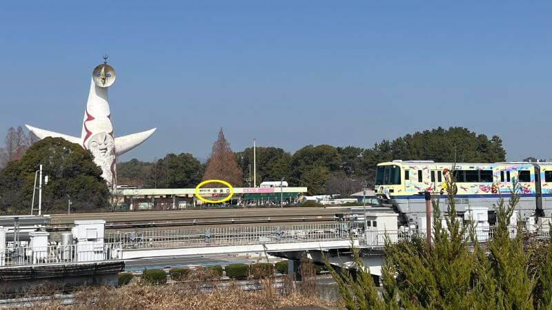 モノレール出たところ