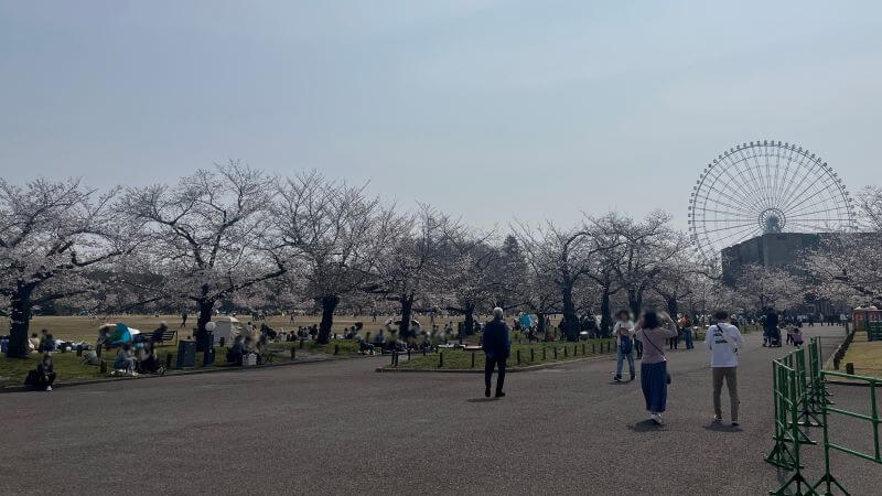 東の広場と観覧車