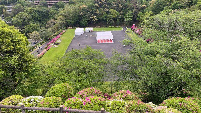 第2高区を見下ろす